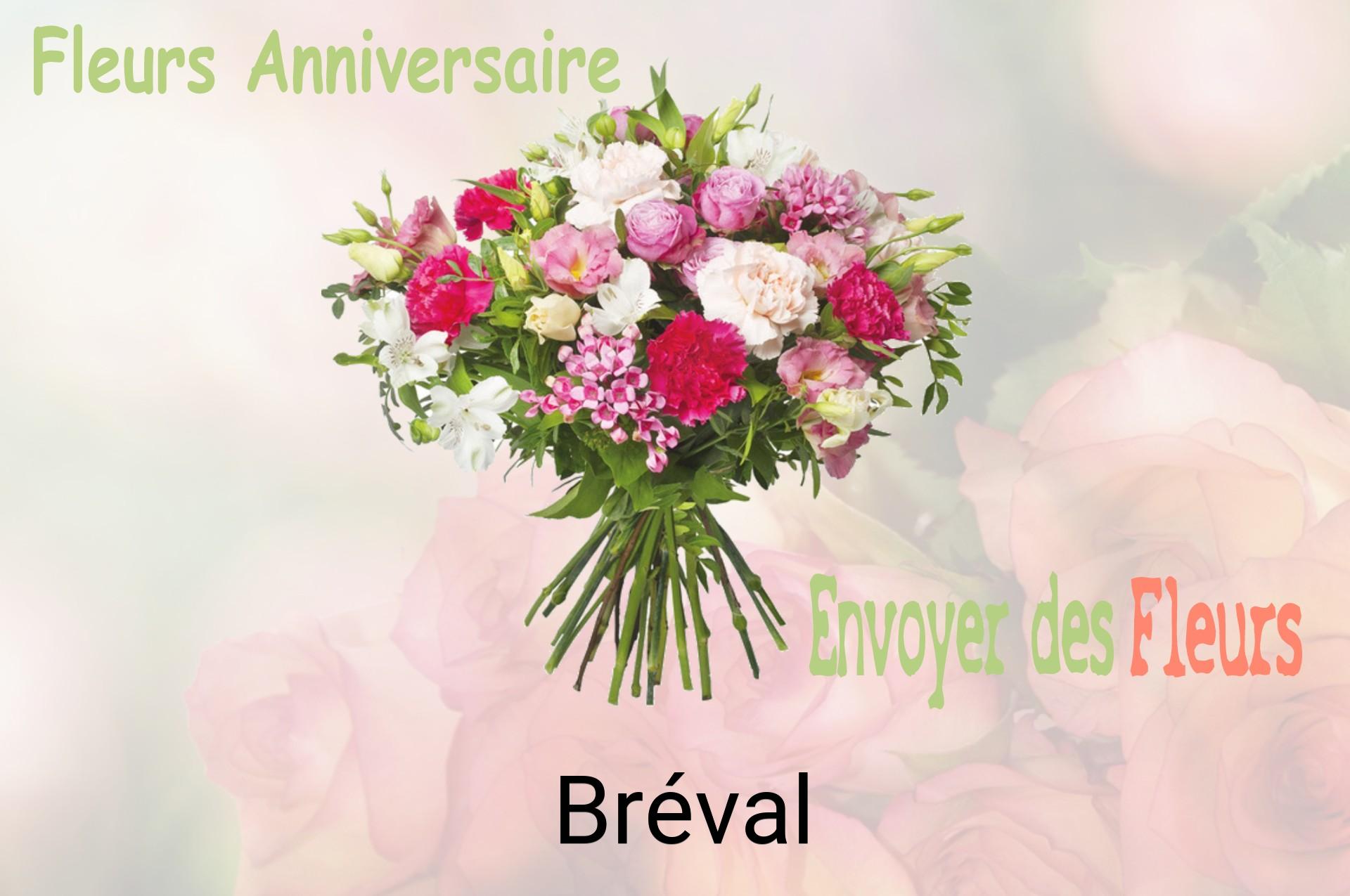 Bouquet de fleurs d’anniversaire livré à Bréval
